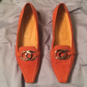 Tod’s Burnt Orange Suede Loafers
